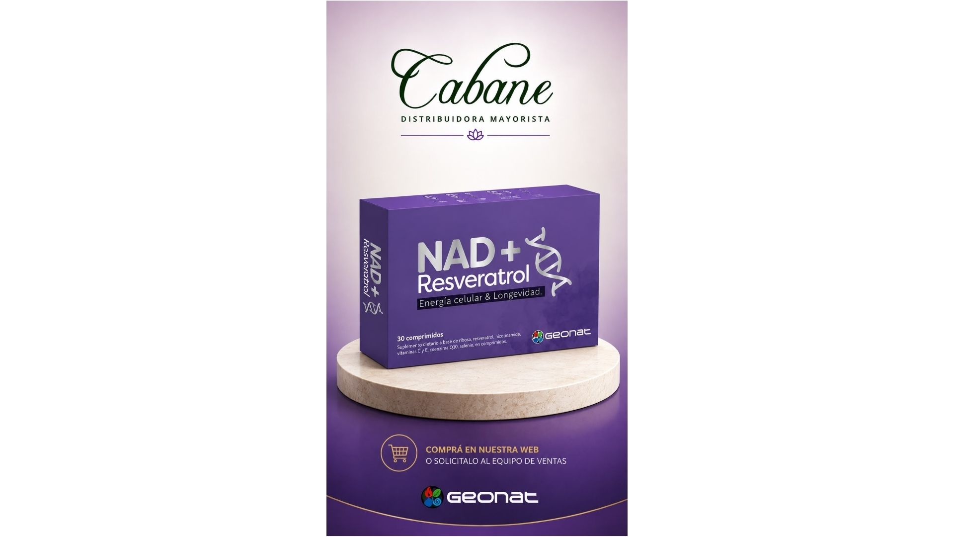 GEONAT NAD + RESVERATROL 30 COMP