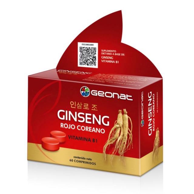 GEONAT GINSENG ROJO COREANO 60 COMP