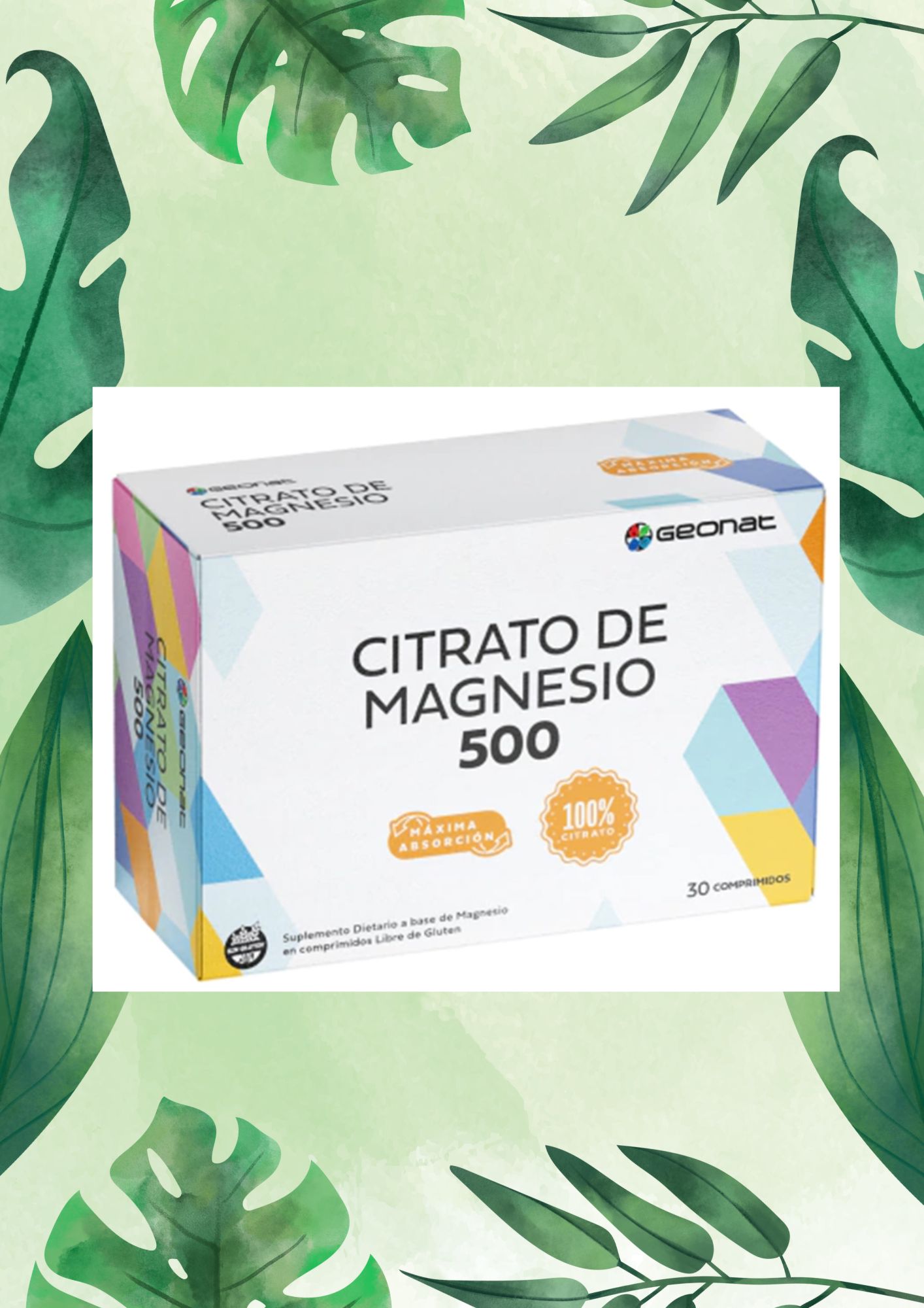 GEONAT CITRATO DE MAGNESIO 30 COMP