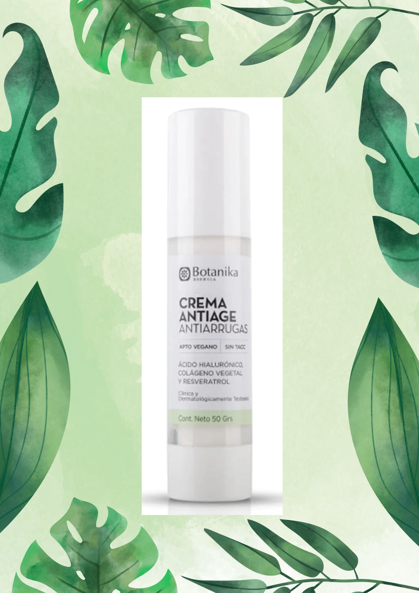 BOTANIKA CREMA ANTIAGE ANTIARRUGAS 50 GRS