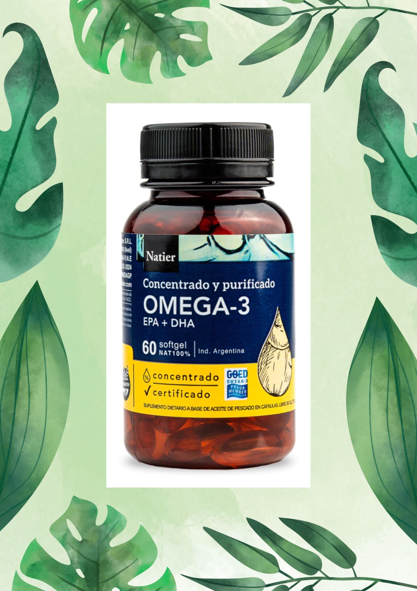 NATIER OMEGA-3 60 CAPS