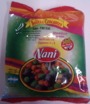 Nani BOLITAS CROCANTES FRUTALES 150 grs
