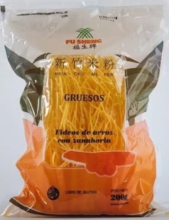 FU SHENG FIDEOS ARROZ ZANAHORIA GRUESO 200 GRS