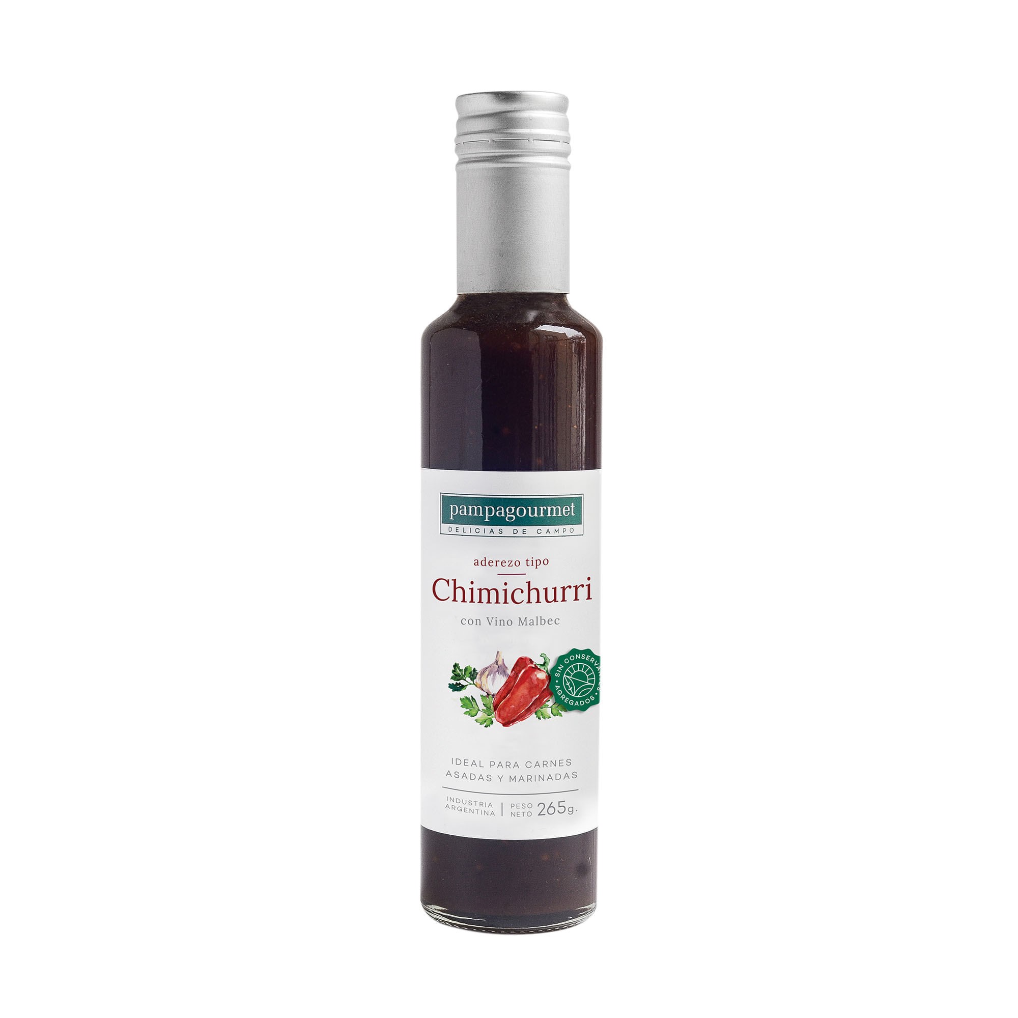 PAMPAGOURMET SALSA CHIMICHURRI VINO MALBEC 265 GRS