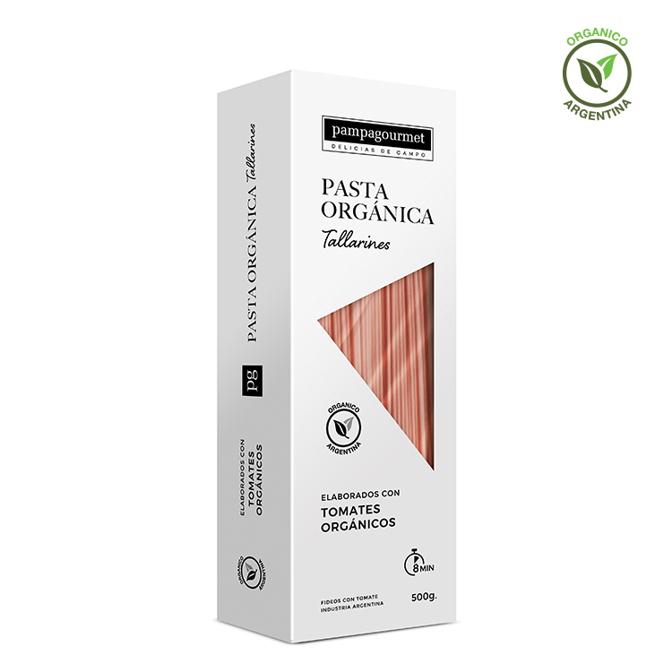 PAMPAGOURMET TALLARINES DE TOMATE ORG 500 GRS