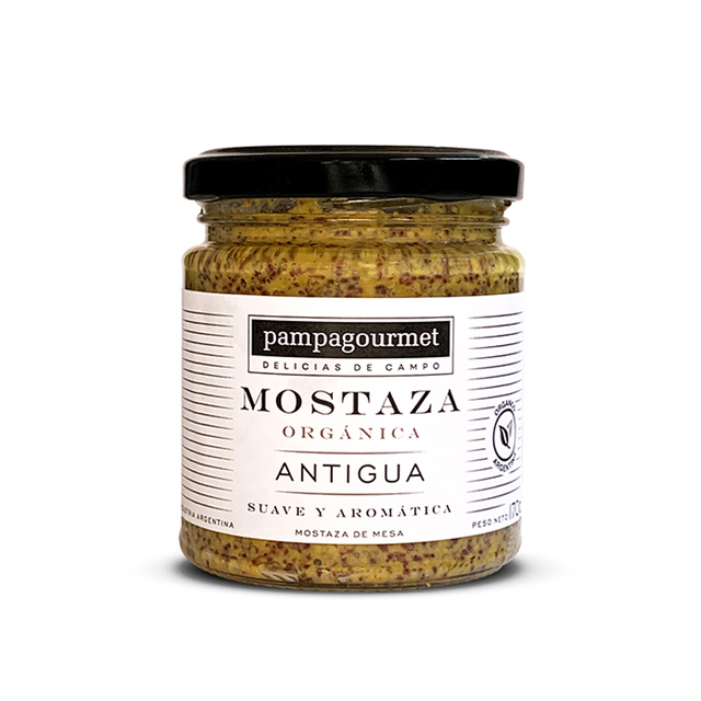 PAMPAGOURMET MOSTAZA ANTIGUA ORG 170 GRS