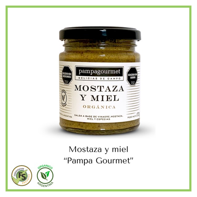 PAMPAGOURMET MOSTAZA Y MIEL 170 GRS