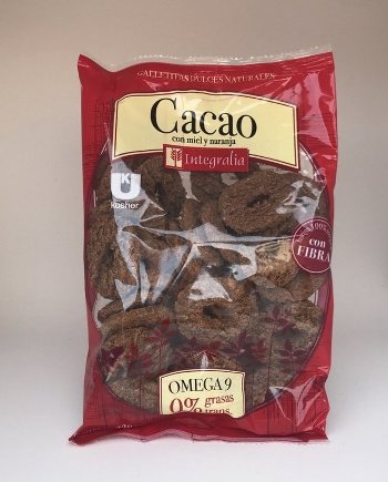 Integralia ARITOS DULCES CACAO MIEL Y NARANJA 220 grs