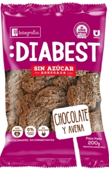 INTEGRALIA DIABEST CHOCOLATE Y AVENA 200 GRS