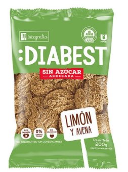 INTEGRALIA DIABEST LIMON Y AVENA 200 GRS
