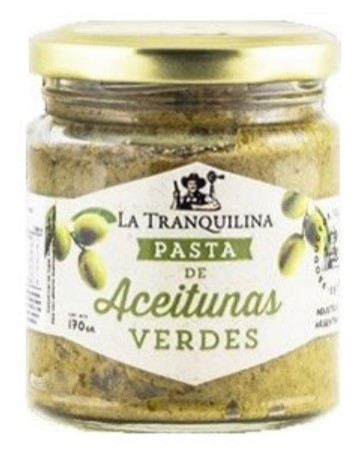 LA TRANQUILINA PASTA ACEITUNAS VERDES 220 GRS