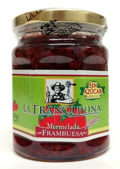 LA TRANQUILINA MERM FRAMBUESA LIGHT 330 GRS