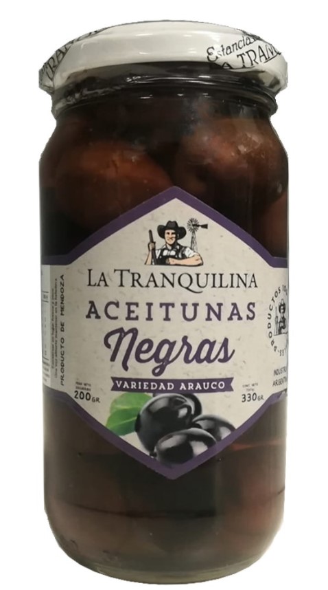 LA TRANQUILINA ACEITUNA NEGRA 330 GRS