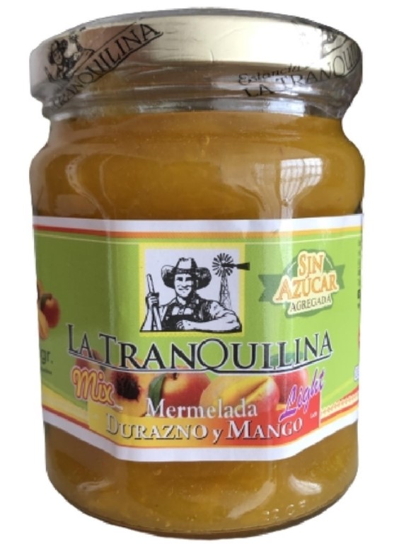 LA TRANQUILINA MERM DURAZNO Y MANGO LIGHT 330 GRS