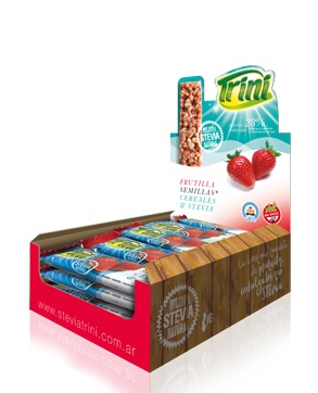 Trini BARRAS DE CEREAL FRUTILLA 20 unid