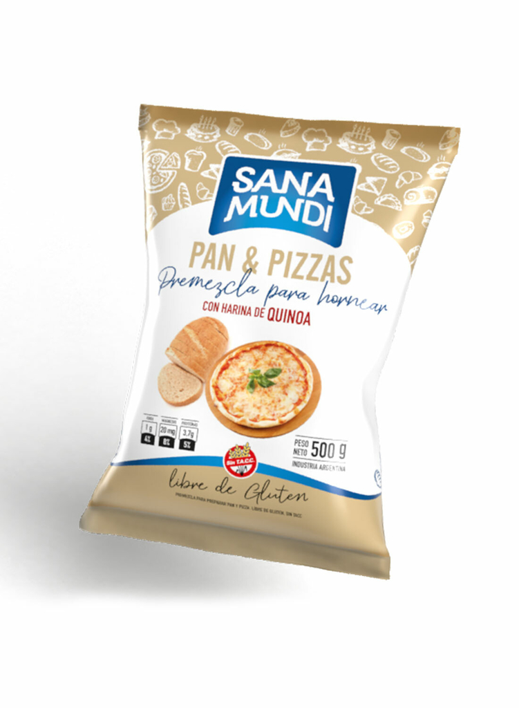SANA MUNDI PAN Y PIZZAS 500 GRS SANA MUNDI