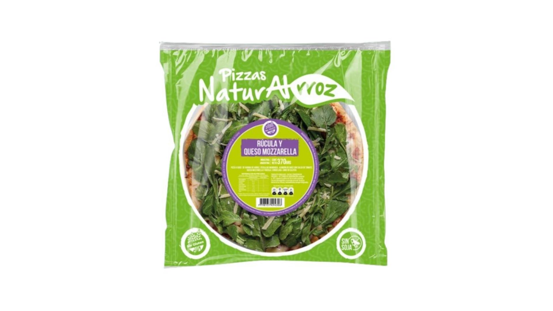 NATURALRROZ PIZZA QUESO Y RUCULA 320 GRS