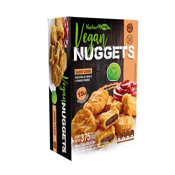 NATURALRROZ NUGGETS CARNE 375 GRS