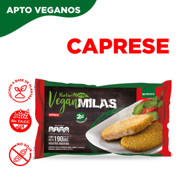 NATURALRROZ VEGAN MILA CAPRESE 2 UNID