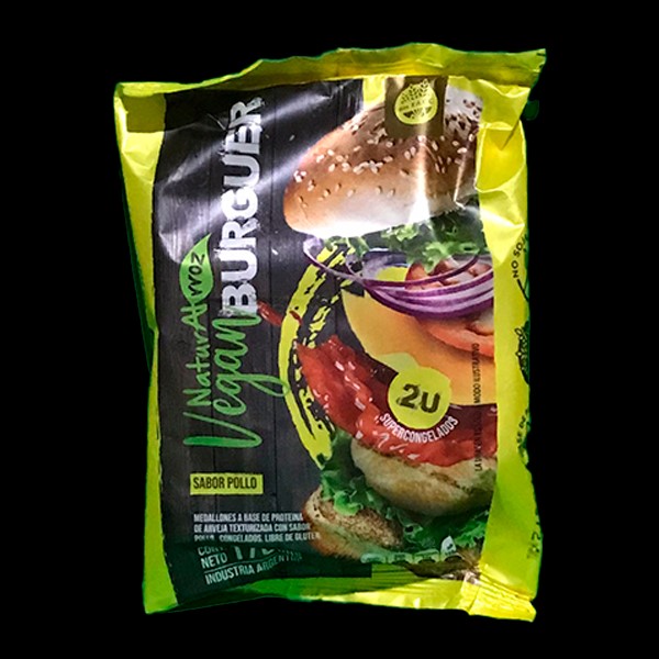 NATURALRROZ VEGAN BURGER POLLO 2 UNID