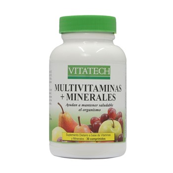 VitaTech MULTIVITAMINAS + MINERALES 60 comp