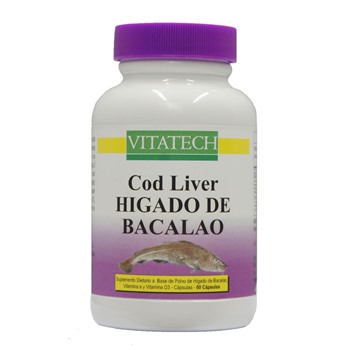 VitaTech COD LIVER 60 comp