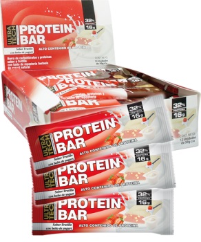 ULTRA TECH PROTEIN BAR FRUTILLA 12 unid x 50 grs