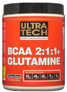 Ultra Tech BCAA 2:1:1 Glutamine 220 grs