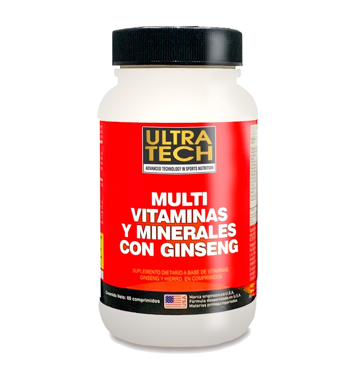 ULTRA TECH MULTIVITAMINAS Y MINERALES 60 CAPS