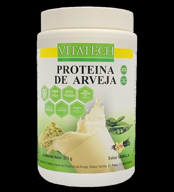 VITATECH PROTEINA DE ARVEJAS S/VAINILLA 375 GRS