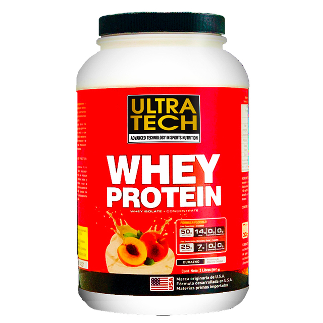 ULTRA TECH WHEY PROTEIN DURAZNO 454 GRS