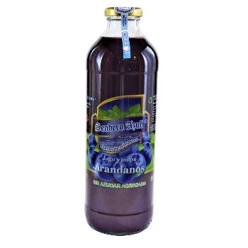 Send. Azul JUGO DE ARANDANO SIN AZUCAR 910 ml
