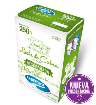 La Primera LECHE DE CABRA SEMIDESCREMADA 250 grs