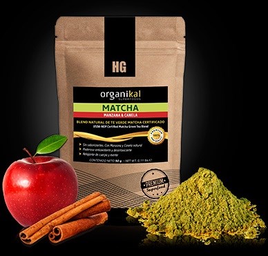 ORGANIKAL MATCHA MANZANA & CANELA 50 GRS