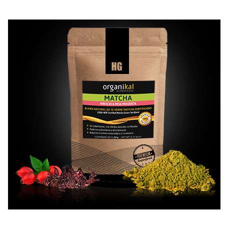 ORGANIKAL MATCHA HIBISCUS Y ROSA MOSQUETA 50 GRS