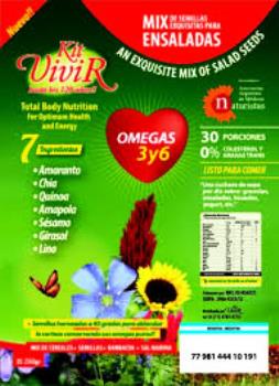 KIT VIVIR DETOX OMEGA 3 Y 6 230 GRS