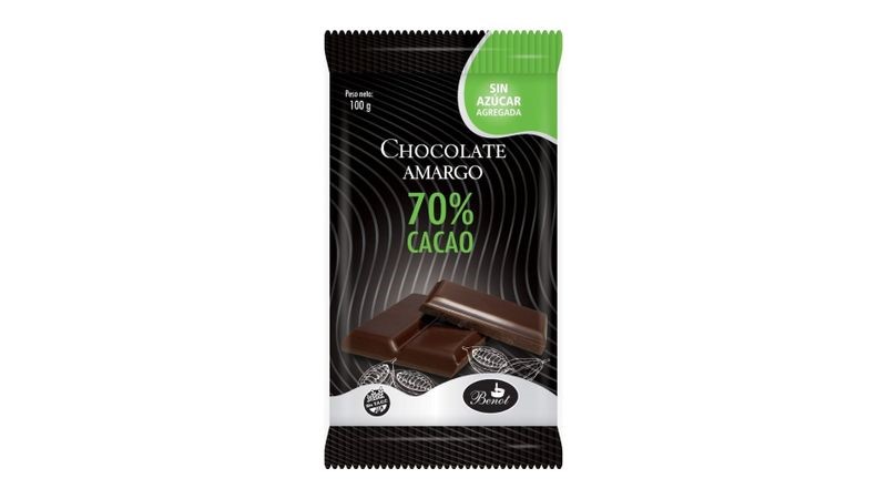 BENOT BARRA CHOCO AMARGO 70% 17 GRS X 24 U