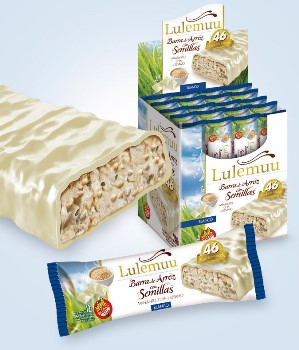 Lulemuu BARRITA DE ARROZ CHOCOLATE BLANCO 20 unid
