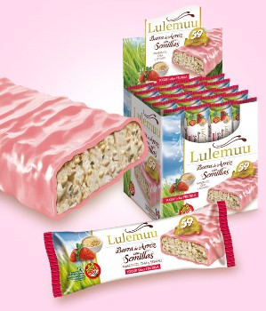 Lulemuu BARRITAS DE ARROZ YOGUR FRUTILLA 20 unid
