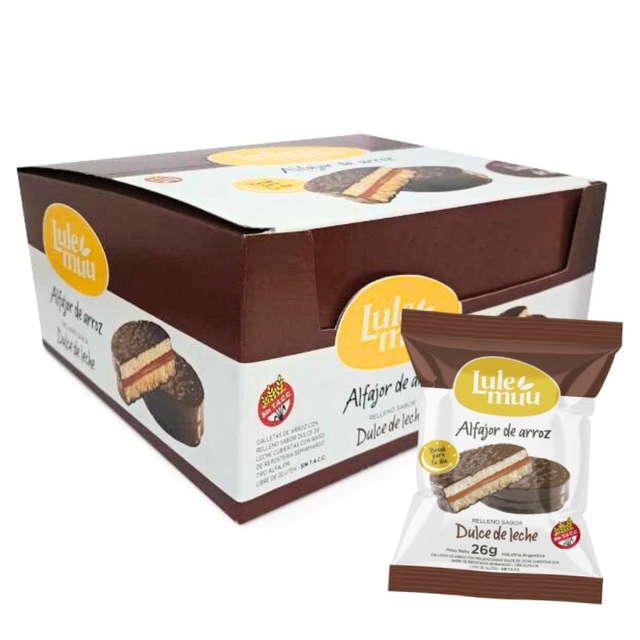 Lulemuu ALFAJORES ARROZ DDL C/CHOCO 12 unid