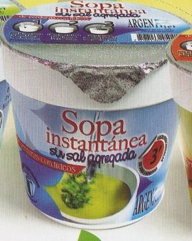 Argendiet SOPA INSTA. SIN SAL 30 grs