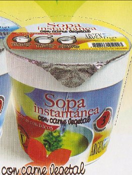 Argendiet SOPA INSTA. CON CARNE VEGETAL 30 grs