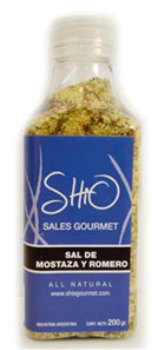 Shio SAL DE MOSTAZA Y ROMERO 200 grs