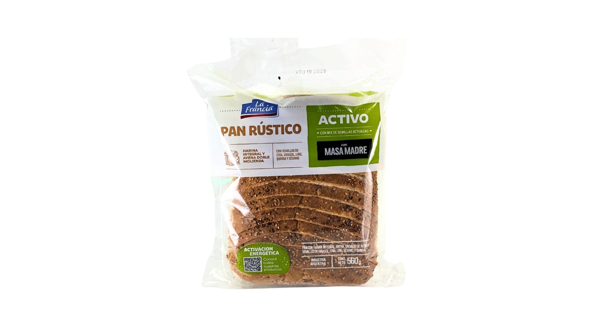 LA FRANCIA PAN ACTIVO DOBLE AVENA 560 GRS