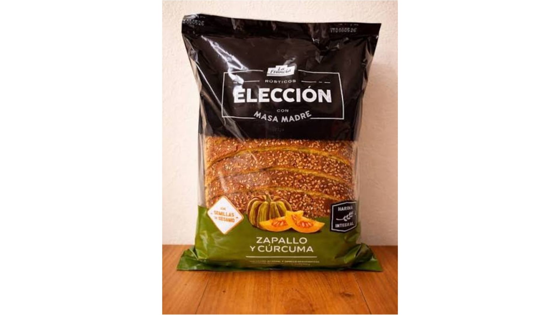 LA FRANCIA PAN RUSTICO SELECC ZAPALLO Y CURCUMA 560 GRS
