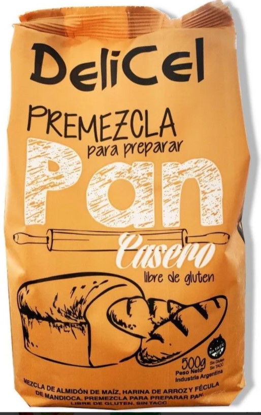 DELICEL PREMEZCLA PARA PAN 500 GRS