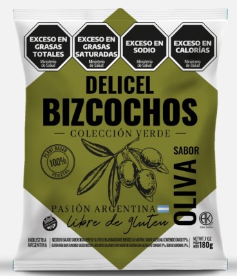 DELICEL BIZCOCHOS OLIVA 180 GRS