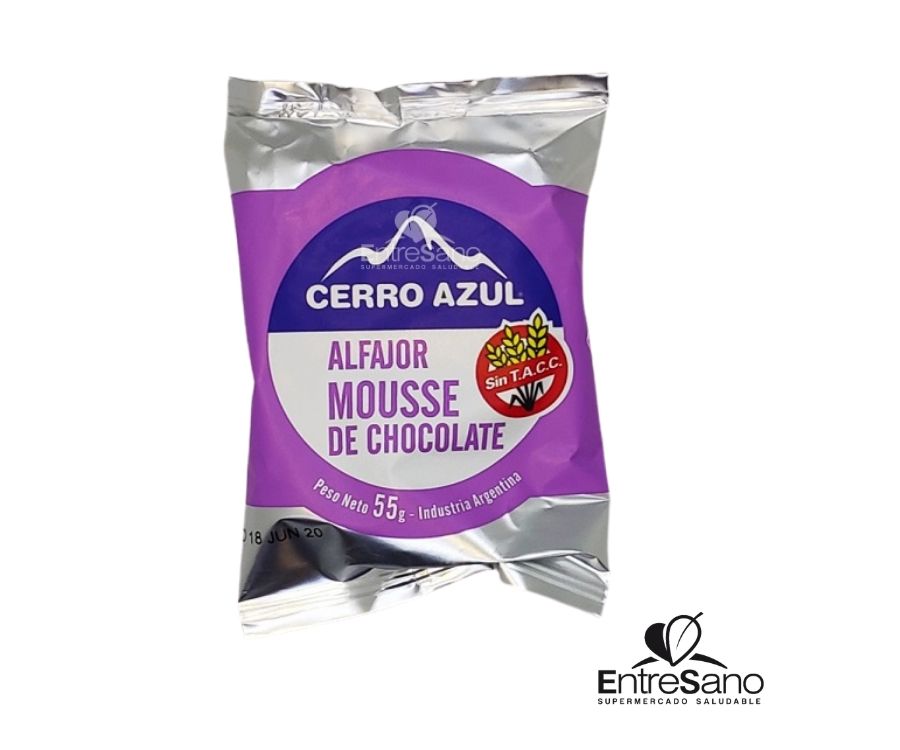CERRO AZUL ALFAJOR MOUSSE CHOC 12 UNID