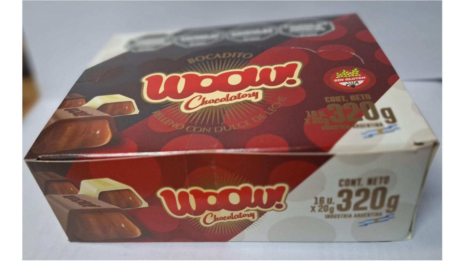 CHOCOLATORY WOOW BOCADITO DULCE DE LECHE 16 UNID