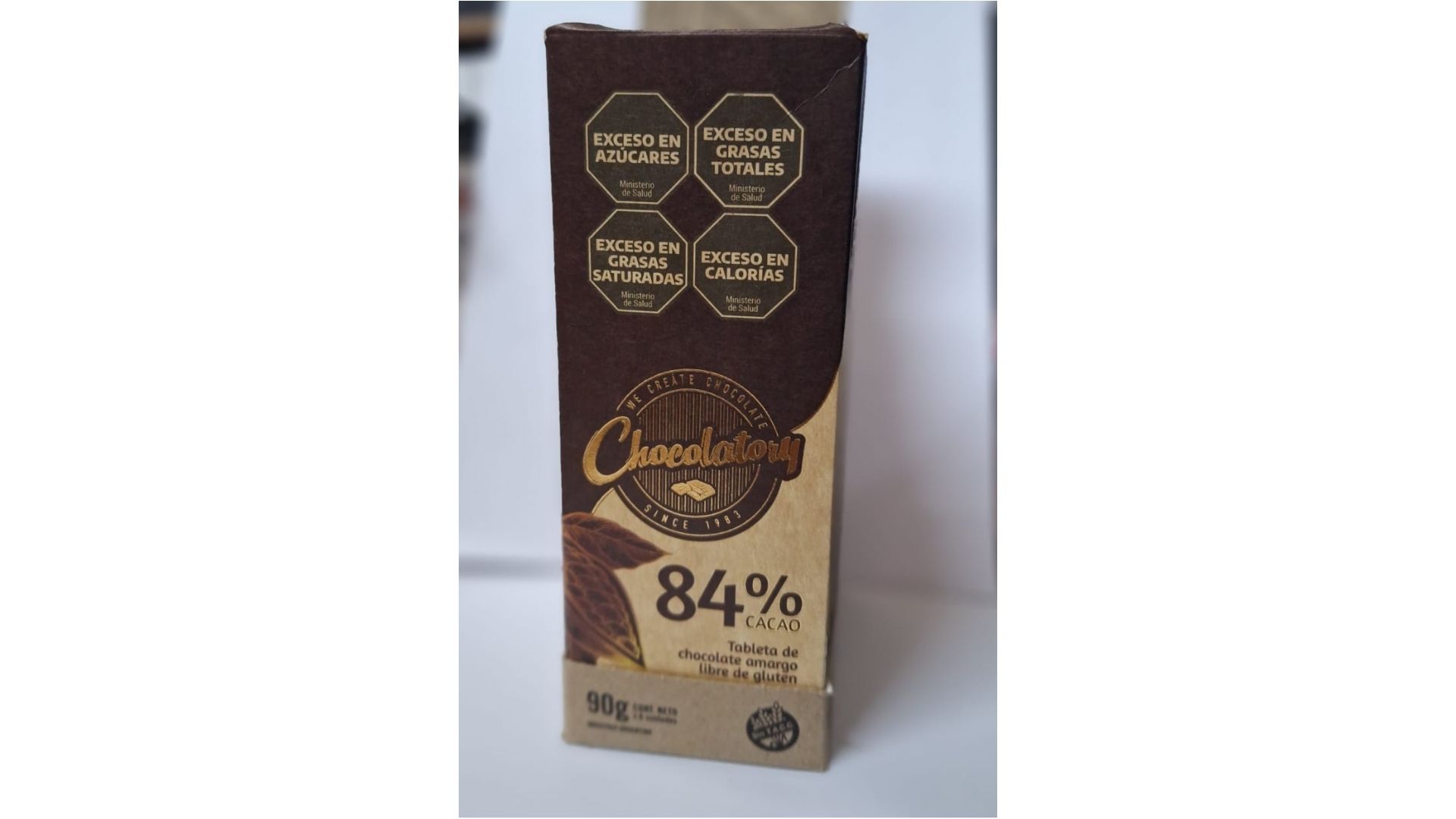 CHOCOLATORY CHOCOLATE AMARGO 84 % 90 GRS
